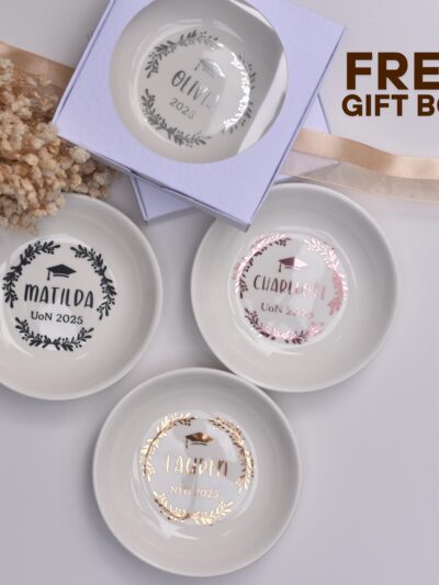 Personalized Graduation Jewelry Dish: Class of 2026 Keepsake