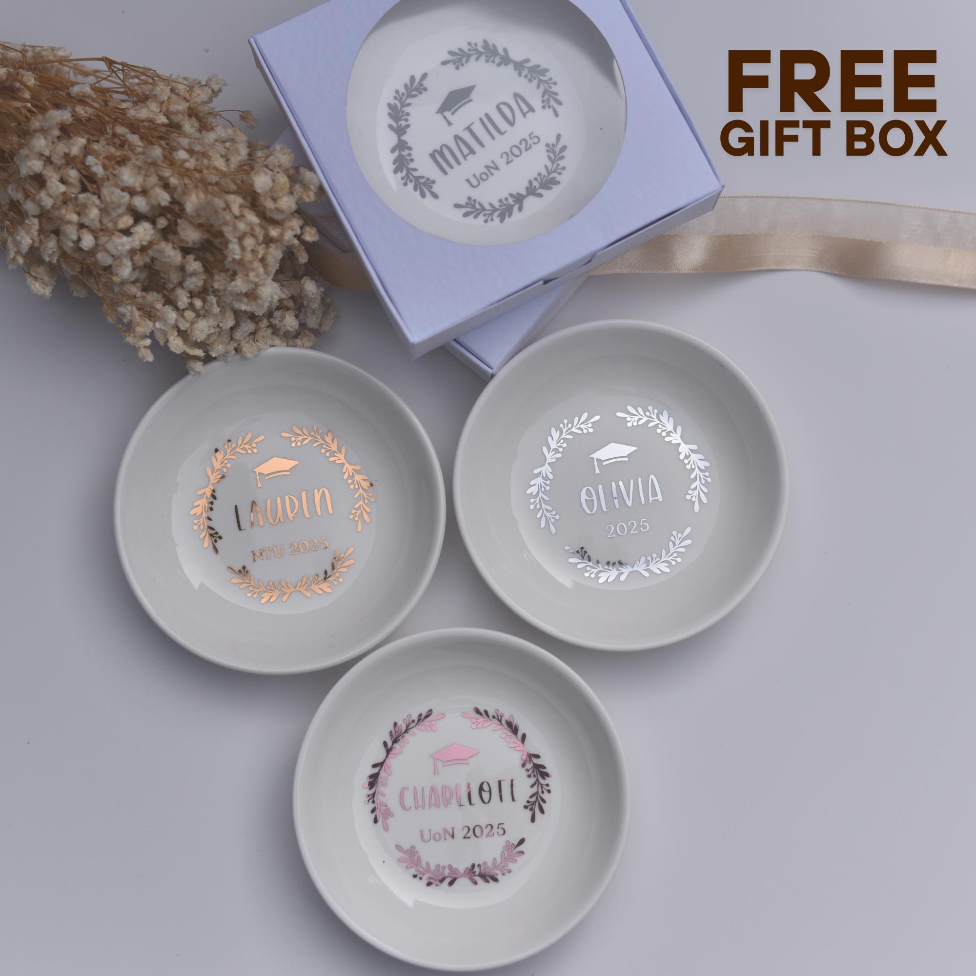 Personalized Graduation Jewelry Dish: Class of 2026 Keepsake - Image 2