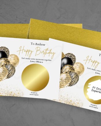 Personalised Birthday Scratch Card for Him | Surprise Reveal Gift | Experience or Trip Reveal | Birthday Gift for Husband, Boyfriend or Dad