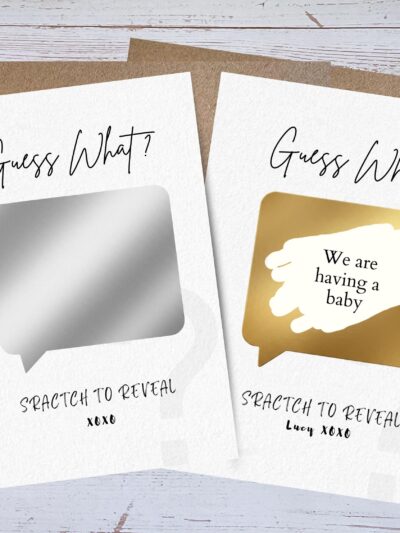 Pregnancy Announcement Scratch Card for Grandparents | You’re Going to Be Grandparents Reveal | Baby Announcement for Mum, Dad, Family