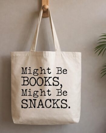 Book Lover Tote Bag | Funny Reader Gift, Organic Cotton Canvas