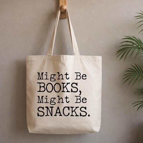 Book Lover Tote Bag | Funny Reader Gift, Organic Cotton Canvas