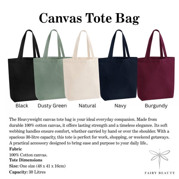 Book Lover Tote Bag | Funny Reader Gift, Organic Cotton Canvas - Image 2