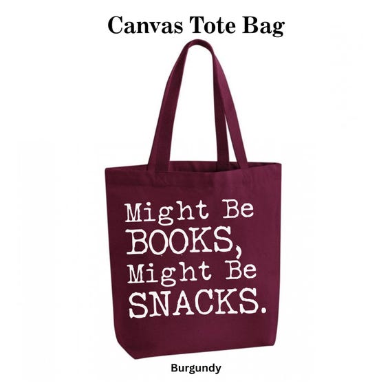 Book Lover Tote Bag | Funny Reader Gift, Organic Cotton Canvas - Image 3