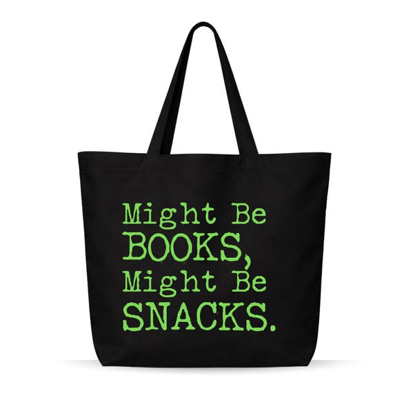 Book Lover Tote Bag | Funny Reader Gift, Organic Cotton Canvas - Image 5