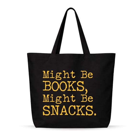 Book Lover Tote Bag | Funny Reader Gift, Organic Cotton Canvas - Image 7