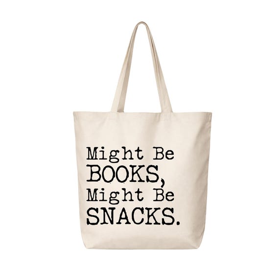 Book Lover Tote Bag | Funny Reader Gift, Organic Cotton Canvas - Image 8