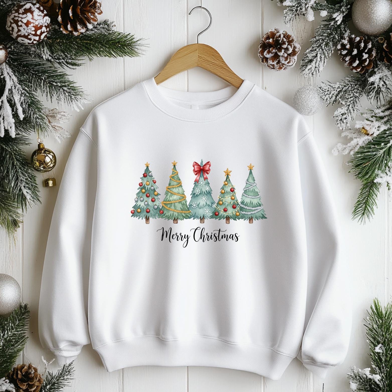 Christmas Tree Sweatshirt – Festive Holiday Crewneck Jumper