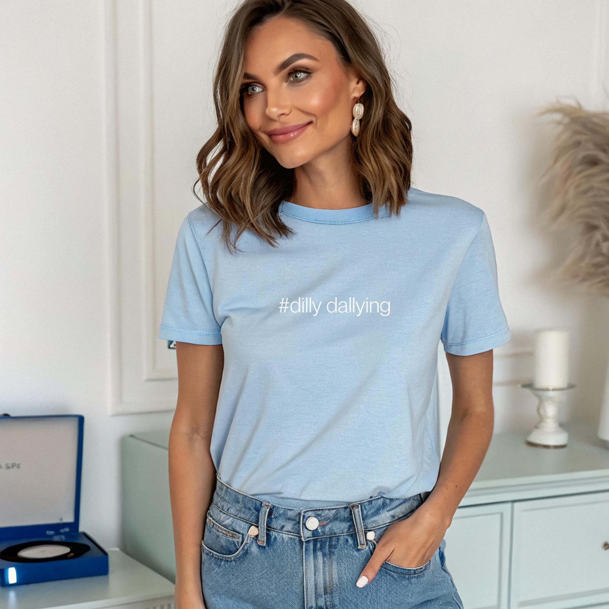 Custom T Shirt Any Text Added, Personalised Minimal Print Tee, Funny T Shirts, Your Text Here Shirt, Custom Printed Gift - Image 9