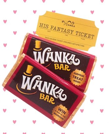 Gift for him, Gift for man, Golden Ticket, Gift for Boyfriend, Gift for husband, Valentines Couple Gift, funny birthday gift,  date night
