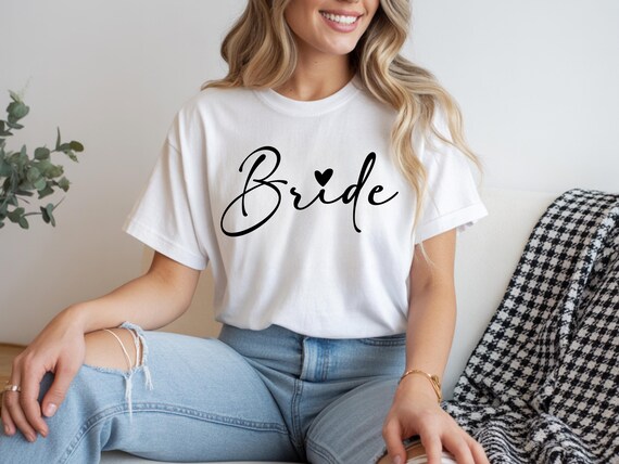 Personalised Team Bride Shirts, Bachelorette Party Shirts, Matching Bride Tribe T Shirts, Hen Party Wedding Tee, Bride Gift - Image 3