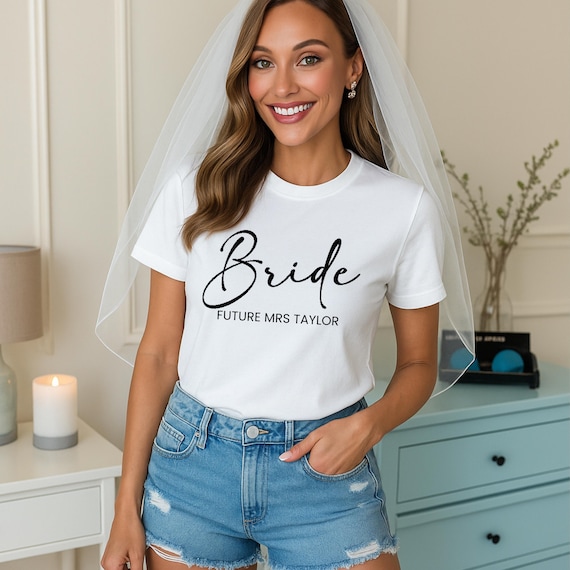 Personalized Future Mrs. T-Shirt: Bride-to-Be Gift