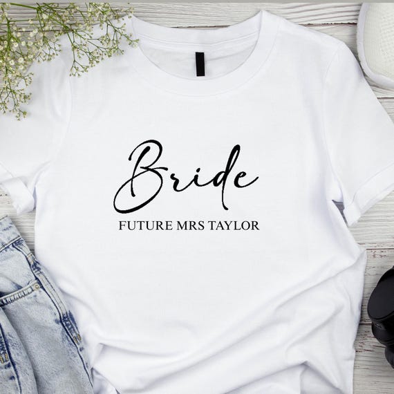Personalized Future Mrs. T-Shirt: Bride-to-Be Gift - Image 4